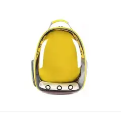 GENERICO - Mochila Bolso Transportes Mascotas Perros Gatos amarilla