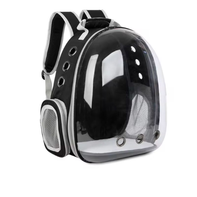 GENERICO - Mochila transporte mascotas Negra