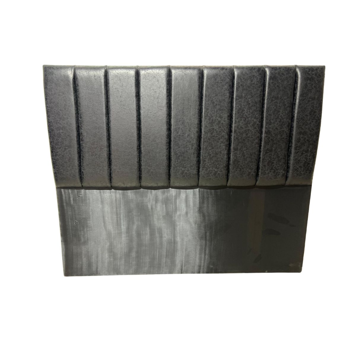 DULCES SUEÑOS - Respaldo King A Piso Premium ECO CUERO NEGRO MODULAR LINEAL