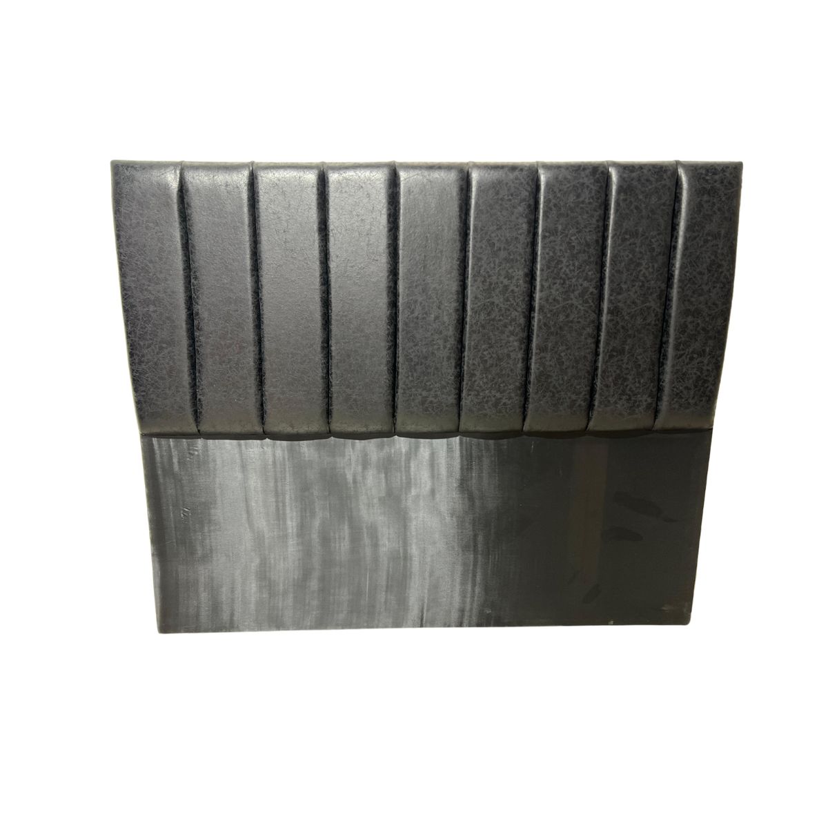 DULCES SUEÑOS - Respaldo King A Piso Premium ECO CUERO NEGRO MODULAR LINEAL