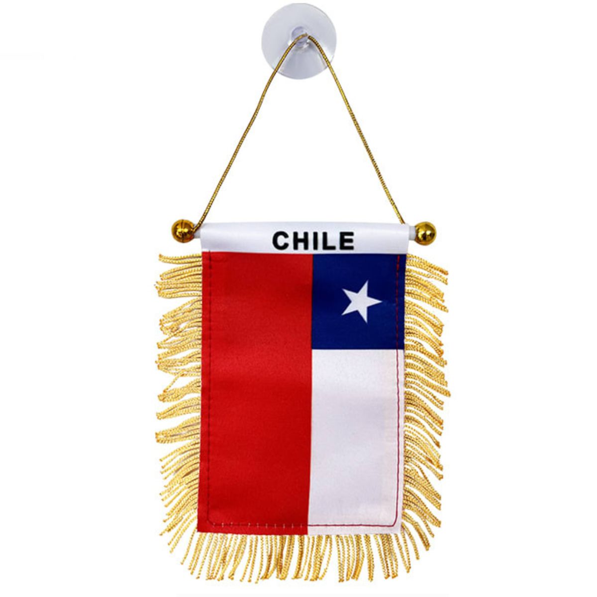 UTILISIMO - Pack de 6 Banderín Chile 8x12 cm