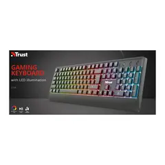 TRUST - TECLADO GAMING LED RETROILUMINADO ZIVA
