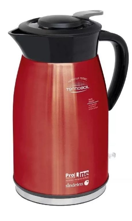 SINDELEN Termo Hervidor De Agua Eléctrico 15 Lts Rojo