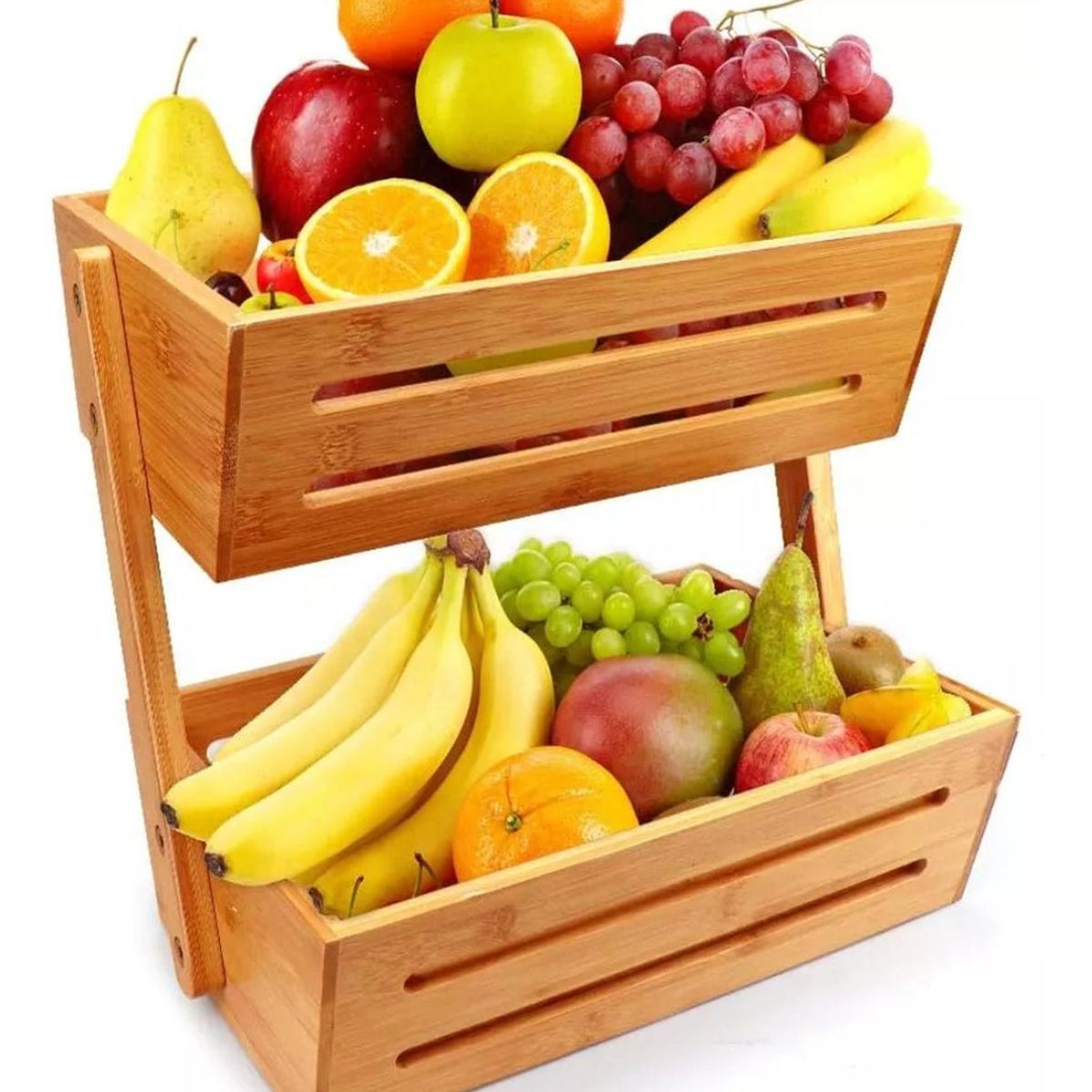 IMPORTCLICK - Frutero Verdulero Madera Organizador Rack Cocina IMPORTCLICK