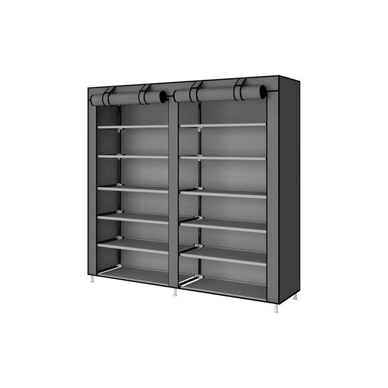 IMPORTCLICK - Zapatero Organizador Hogar Tela 6 Niveles Gris IMPORTCLICK
