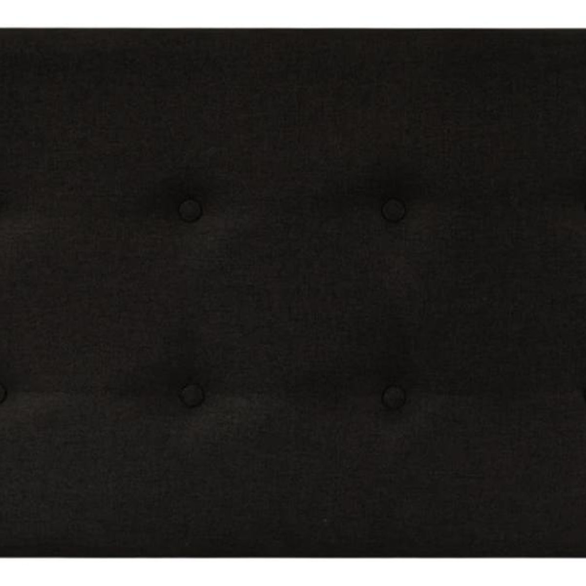 IMPORTCLICK - Respaldo Elegante King Capitone 180x60 CM Negro Lino Botones IMPORTCLICK