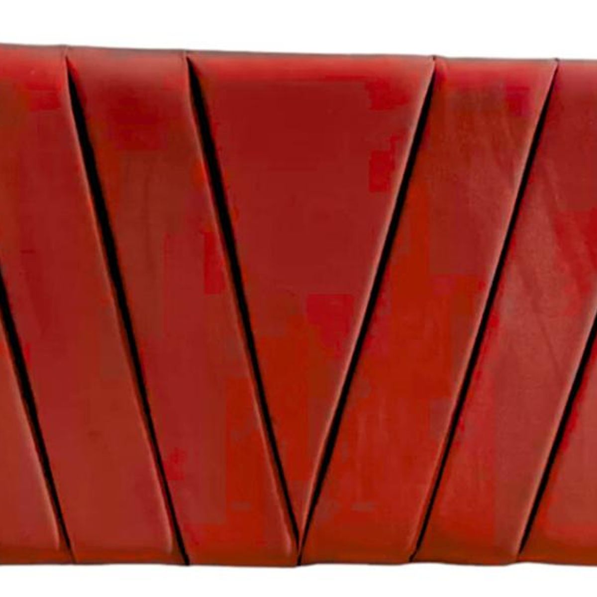 IMPORTCLICK - Respaldo Elegante 1 Plaza Capitone En V 105x60 CM Rojo Felpa IMPORTCLICK