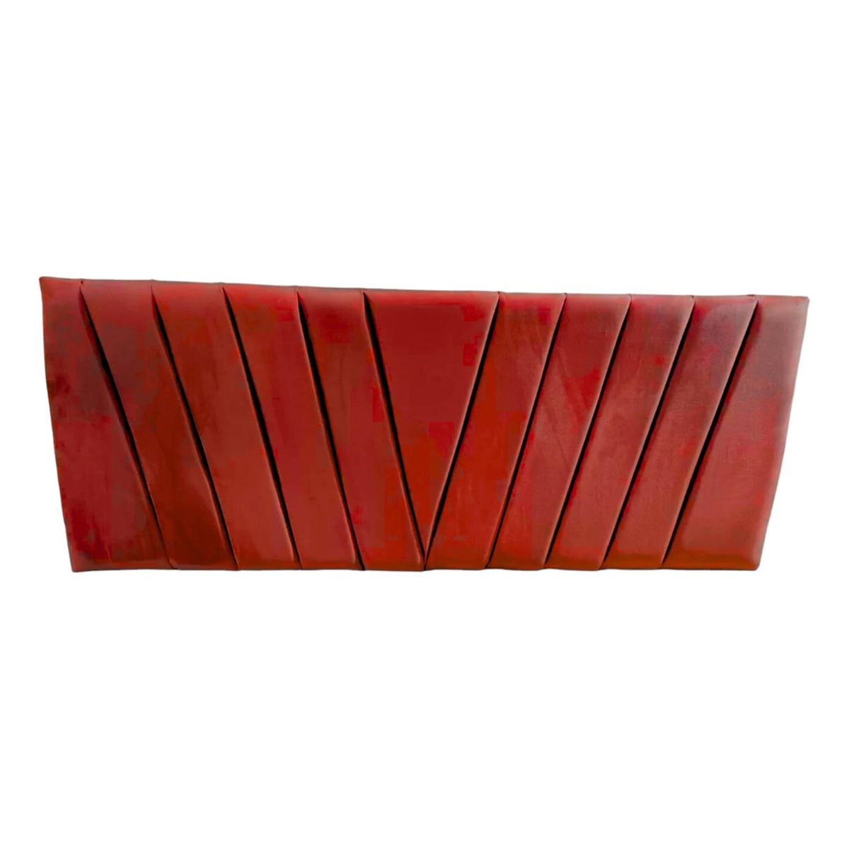 IMPORTCLICK - Respaldo Elegante 1 Plaza Capitone En V 105x60 CM Rojo Felpa IMPORTCLICK