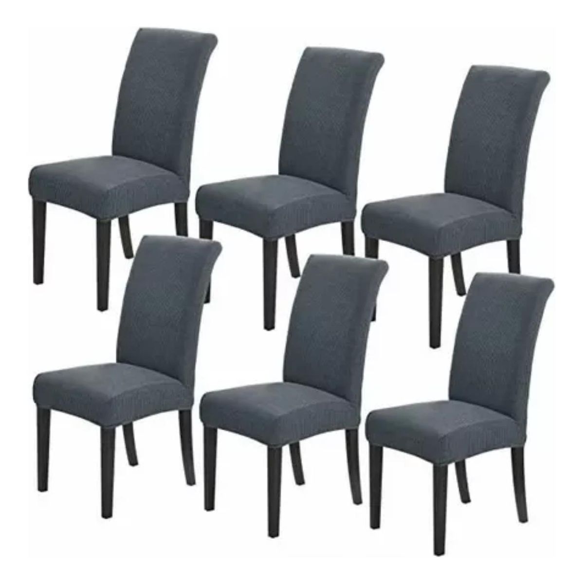 IMPORTCLICK - Pack 6 Funda Silla Tela Gruesa Cuadrille IMPORTCLICK