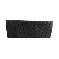 IMPORTCLICK - Respaldo Moderno Lineal En V 2 Plazas 150x60 CM Negro Felpa - Negro