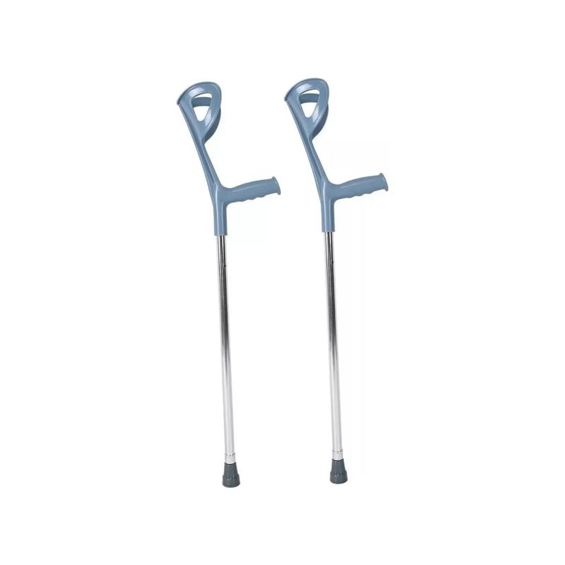 IMPORTCLICK - Set 2 Muletas Baston Salud DLX Plateado IMPORTCLICK