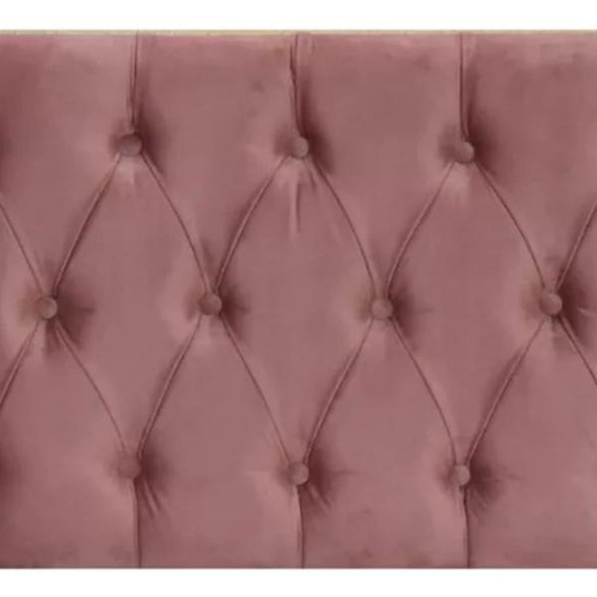 IMPORTCLICK - Respaldo Elegante 1 Plaza Capitone 105x60 CM Palo Rosa Felpa IMPORTCLICK