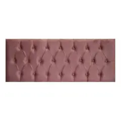 IMPORTCLICK - Respaldo Elegante 1 Plaza Capitone 105x60 CM Palo Rosa Felpa