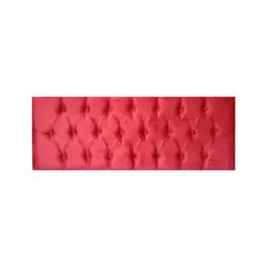 IMPORTCLICK - Respaldo Elegante 1 Plaza Capitone 105x60 CM Rojo Felpa