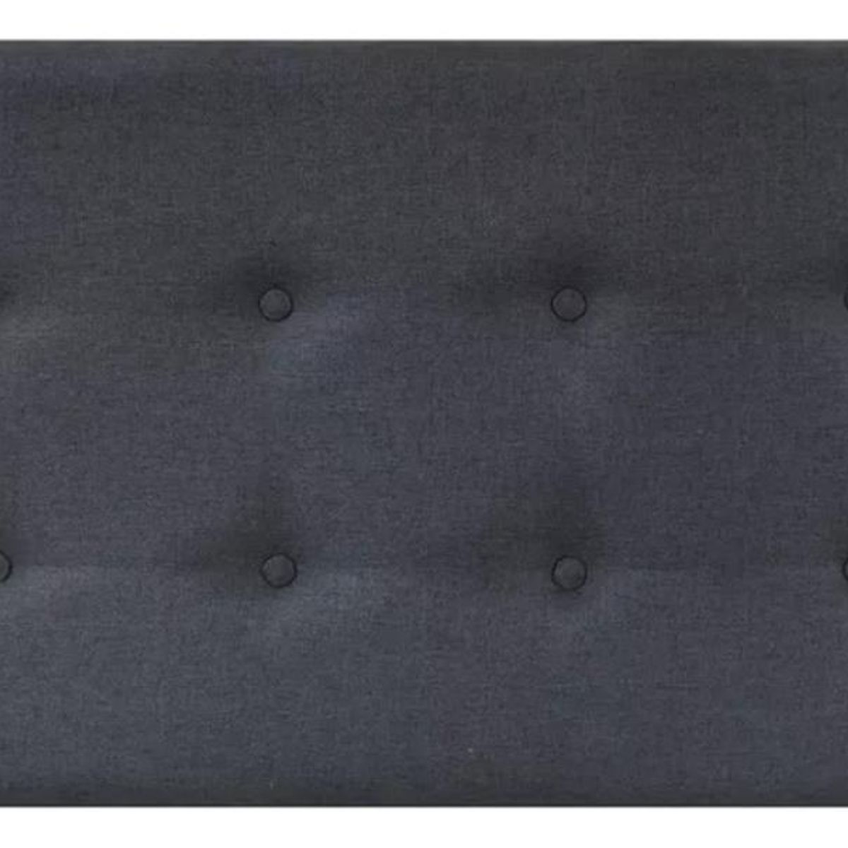 IMPORTCLICK - Respaldo Elegante King Capitone 180x60 CM Gris Oscuro Lino IMPORTCLICK