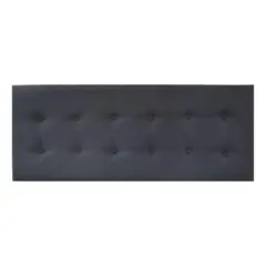 IMPORTCLICK - Respaldo Elegante King Capitone 180x60 CM Gris Oscuro Lino