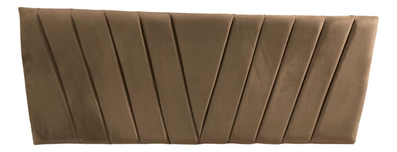 Respaldo Elegante King Capitone En V 180x60 CM Beige Felpa