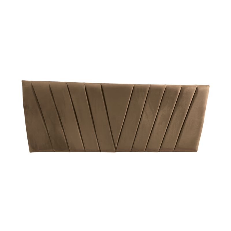 IMPORTCLICK - Respaldo Elegante King Capitone En V 180x60 CM Beige Felpa IMPORTCLICK