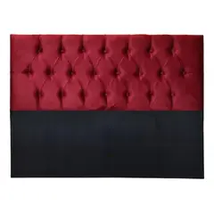 IMPORTCLICK - Respaldo King Piso Capitone Premiun 180x140 CM Rojo Felpa