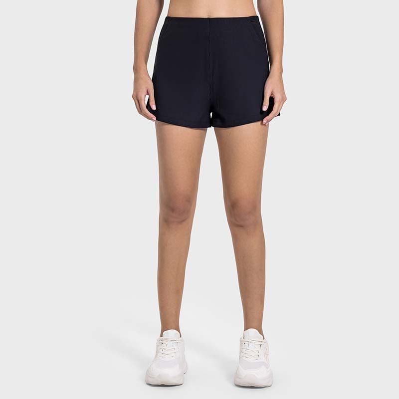 GSON - Deportes y ocio Cortos Pantalones de yoga Mujer Negro