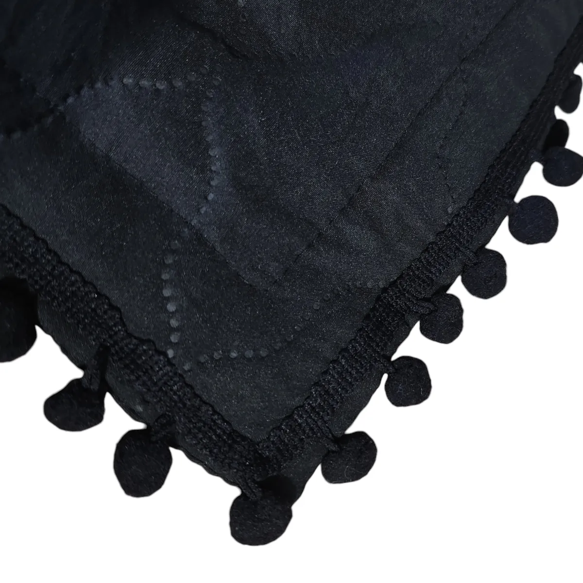 GENERICO - Quilt De Verano King En Algodon Con Pompones+ 2 Fundas Rosado