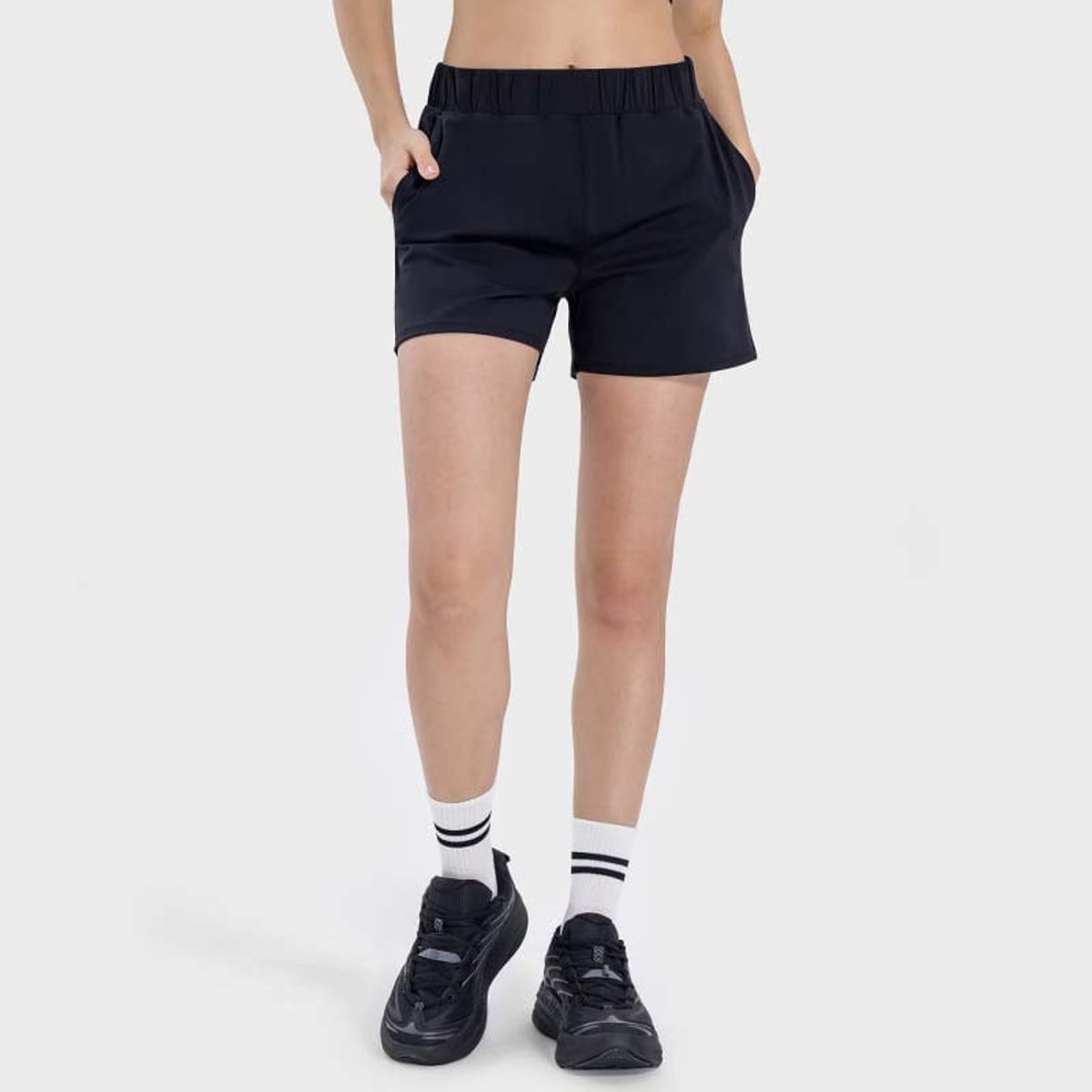 GSON - Deportes y ocio Cortos Pantalones de yoga Mujer Negro