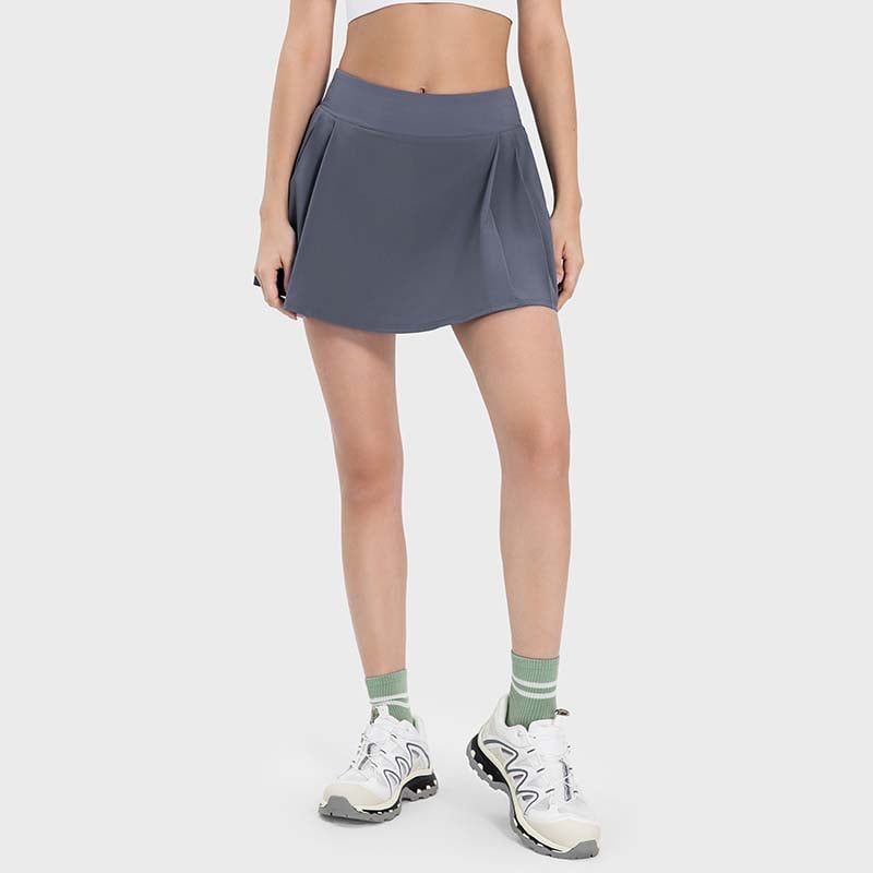 GSON - Falda corta para mujeres de yoga deportivo Negro