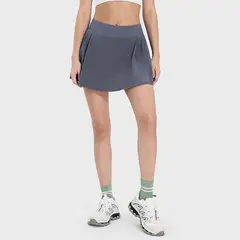 GSON - Falda corta para mujeres de yoga deportivo Negro
