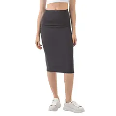 GSON - Falda ajustada para mujeres de yoga casual Negro