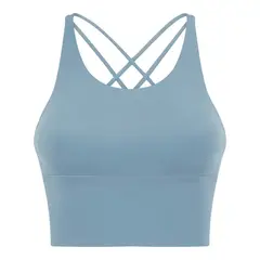 GSON - Chaleco deportivo femenino de yoga Azul