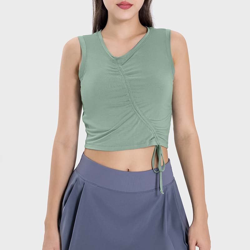 GSON - Chaleco deportivo femenino de yoga Negro