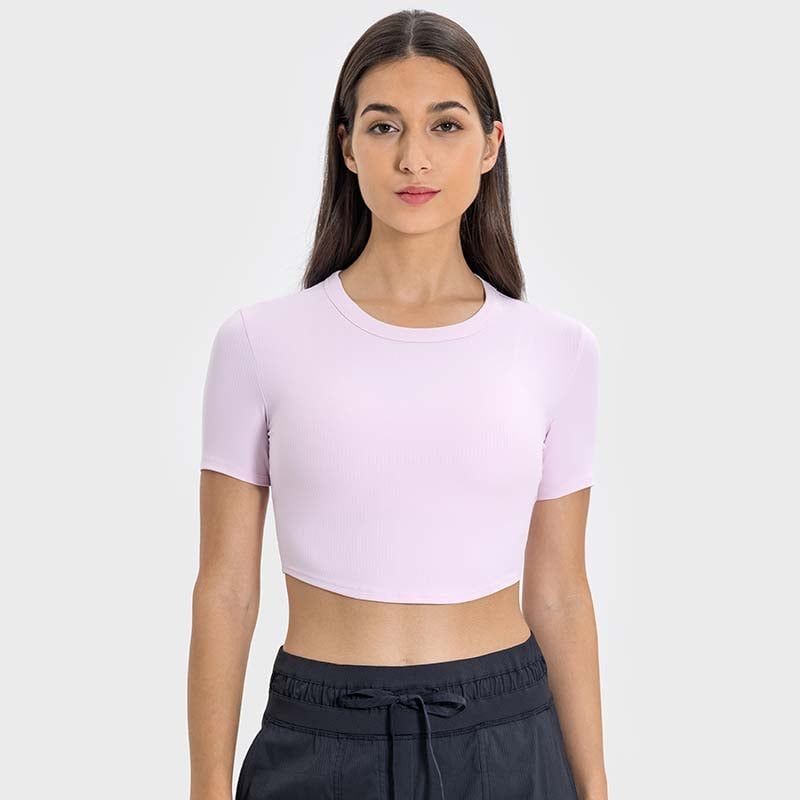 GSON - Camiseta deportivo femenino de yoga Negro
