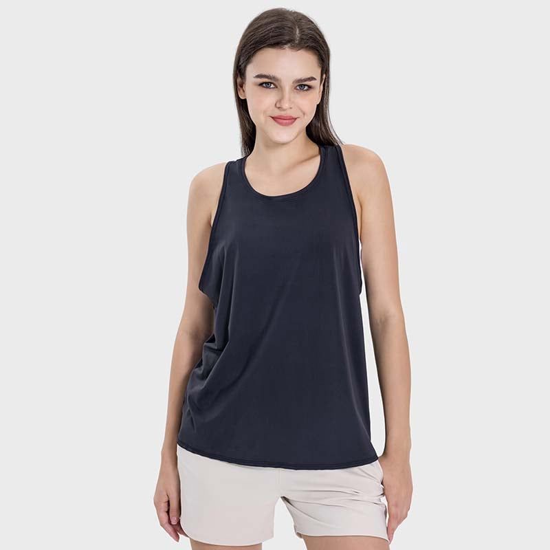 GSON - Chaleco deportivo femenino de yoga Negro
