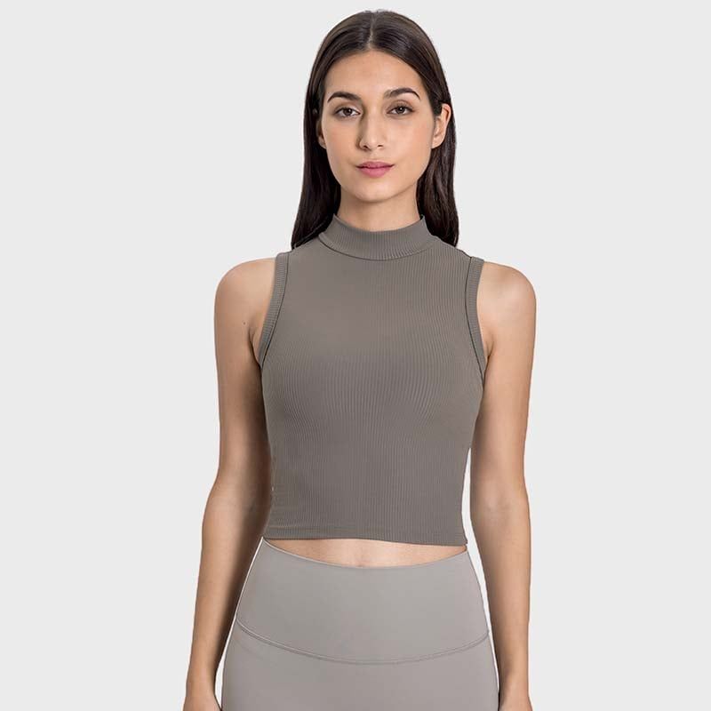 GSON - Chaleco deportivo femenino de yoga Negro