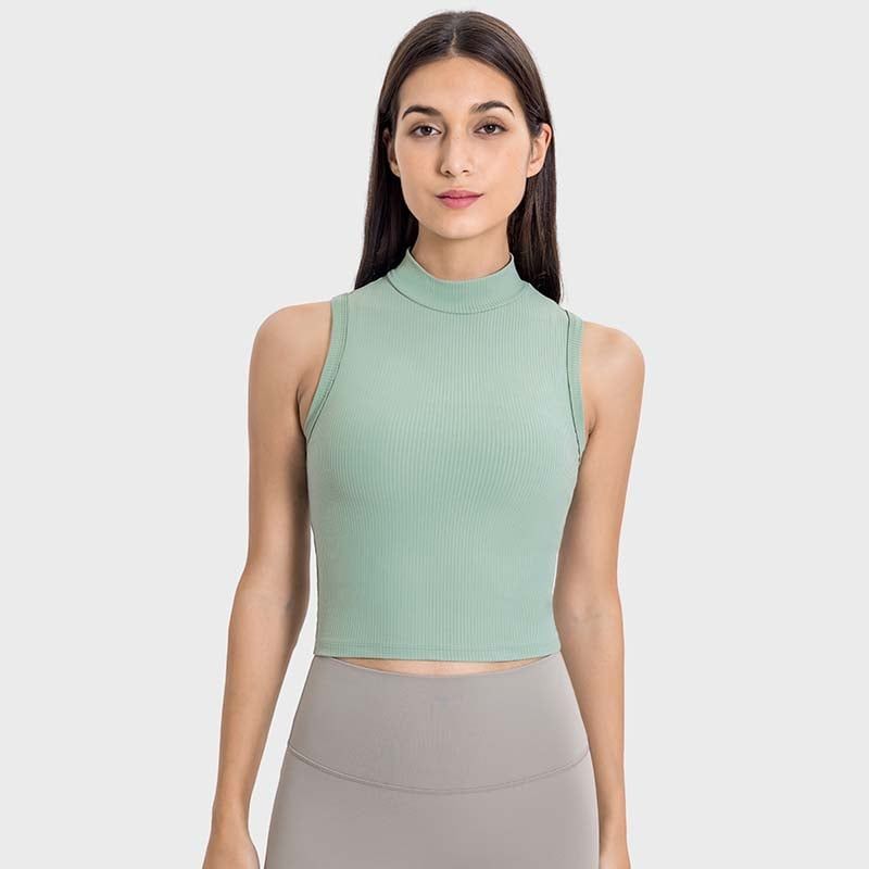 GSON - Chaleco deportivo femenino de yoga Negro