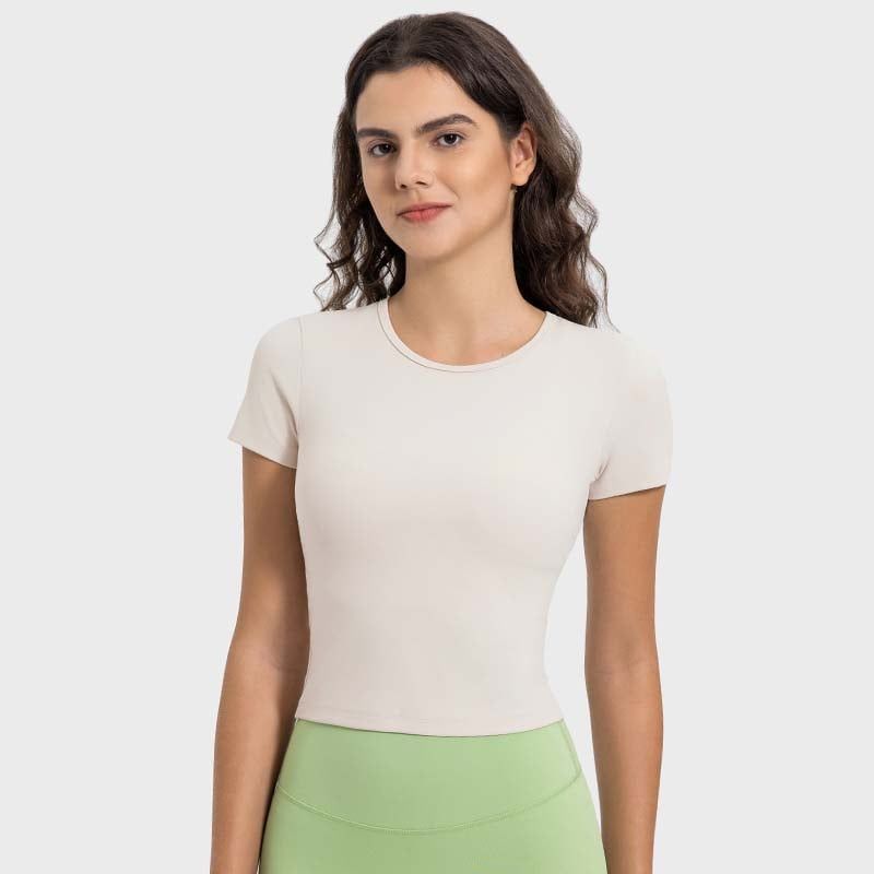 GSON - Camiseta deportivo femenino de yoga Negro
