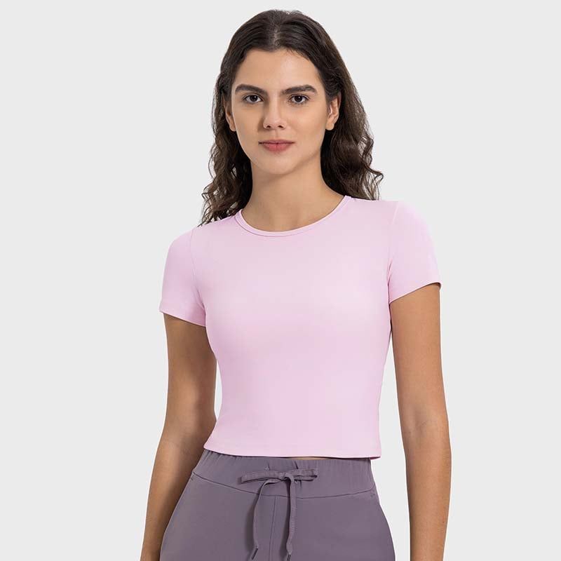 GSON - Camiseta deportivo femenino de yoga Negro