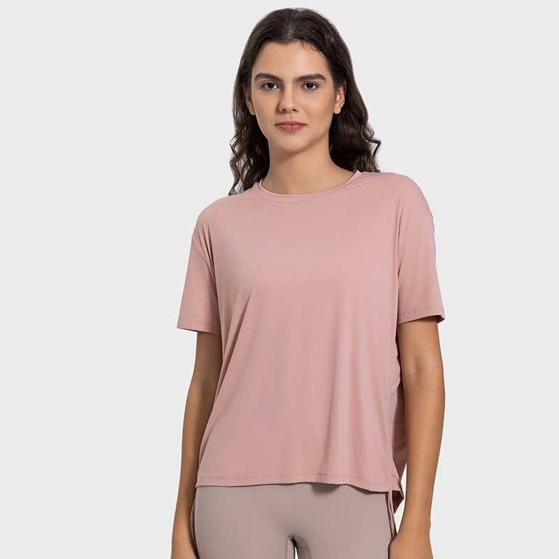 GSON - Camiseta deportivo femenino de yoga Negro