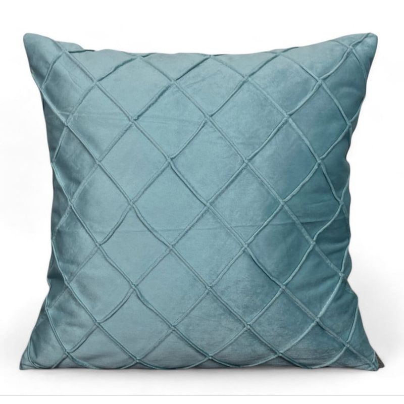 GENERICO - Fundas Para Cojin Tercipelo Rombo Velvet Variedad De Colores - Menta