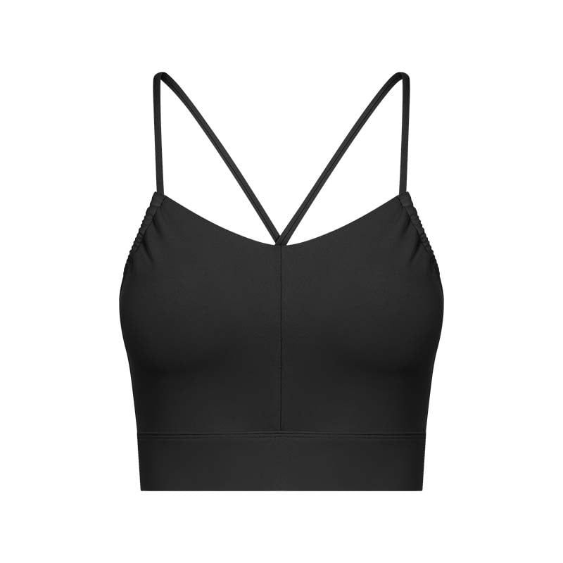 GSON - Chaleco deportivo femenino de yoga Negro