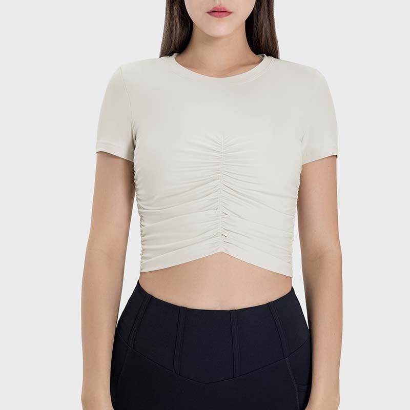 GSON - Camiseta deportivo femenino de yoga Negro