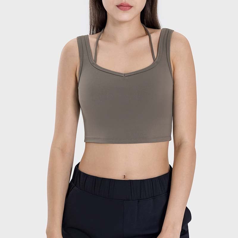 GSON - Chaleco deportivo femenino de yoga Negro