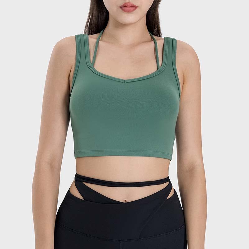 GSON - Chaleco deportivo femenino de yoga Negro
