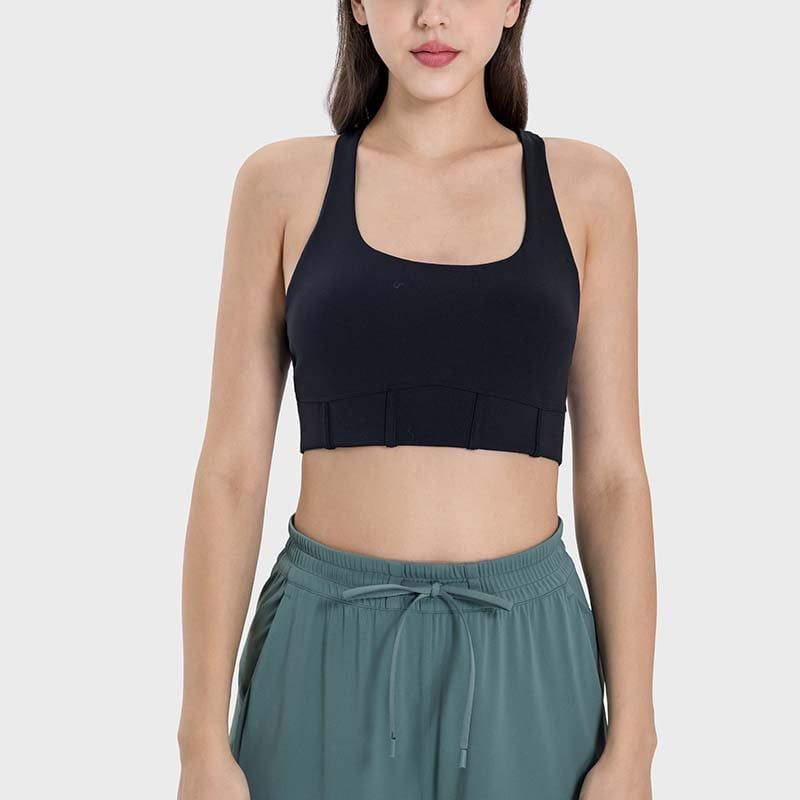 GSON - Chaleco deportivo femenino de yoga Negro