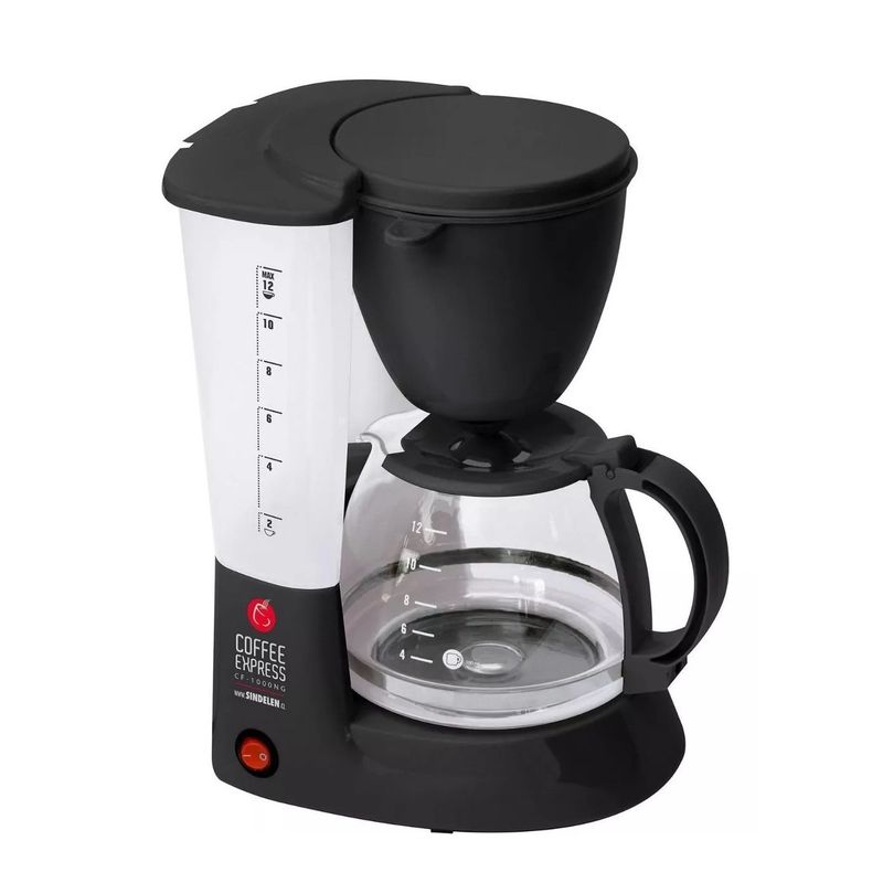 SINDELEN - Cafetera Sindelen Cf-1000ng Semi Automática Negra De Filtro