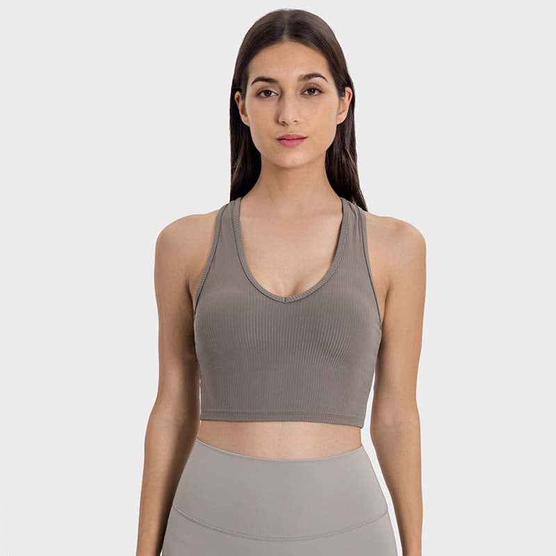 GSON - Chaleco deportivo femenino de yoga Negro