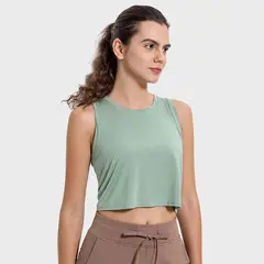 GSON - Chaleco deportivo femenino de yoga Negro
