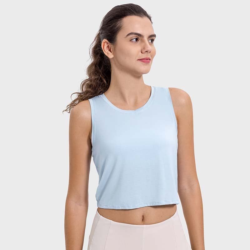 GSON - Chaleco deportivo femenino de yoga Negro