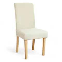 GENERICO - Pack 6 Fundas Sillas Comedor Tela Elastica - Blanco