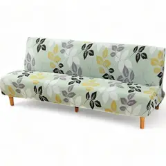 GENERICO - Funda Cubre Futon Elasticada Tela Lisa Estampado